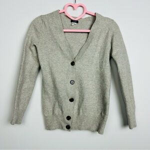 J. Crew Light Gray Women's Wool Cashmere Cardigan Size Small
